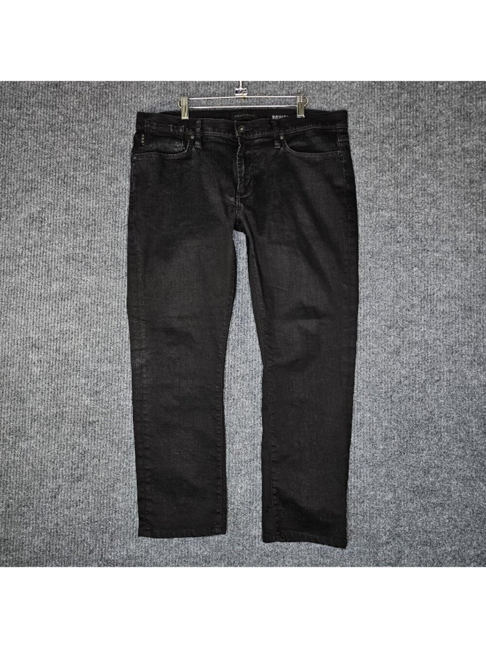 JOHN VARVATOS USA Bowery Jeans Black Denim zip Fly sz 36 x 28 short